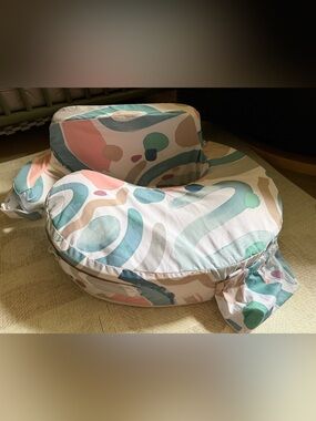 My Brest Friend Super Deluxe Nursing Pillow in Abstract 100% Organic Cotton Cove